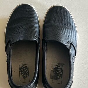 Vans Black Slip-On Sneakers Classic Design